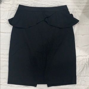 Express Black Peplum Pencil Skirt, size 4